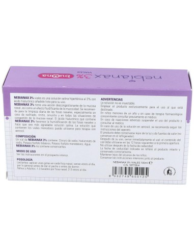 Nebianax 3% Limpieza Nasal 20Viales de Buona
