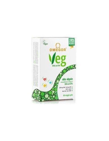 Omegor Veg Omega 3 Vegetal 60Cap. de Uga Nutraceuticals