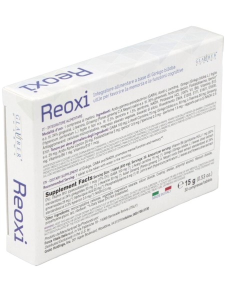 Reoxi Cognitivo 30Comp de Glauber Pharma