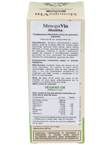Menopavin Olosvita Menopausia 50Ml de Erbenobili