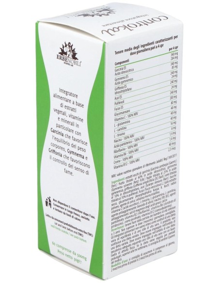 Controkal Compost Obesidad 60Comp de Erbenobili