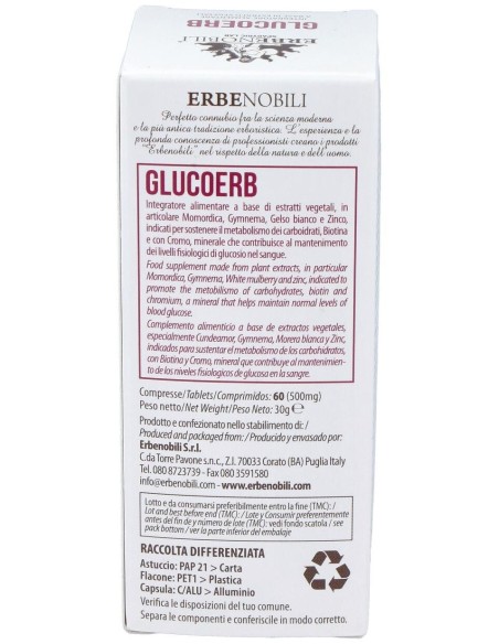 Glucoerb Compost Glucemia 60Comp de Erbenobili