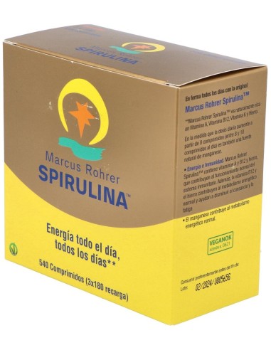 Spirulina Recarga 540 Comprimidos Marcus Rohrer Marcus Rohrer