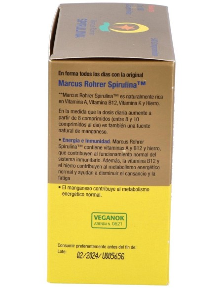 Spirulina Recarga 540 Comprimidos Marcus Rohrer Marcus Rohrer
