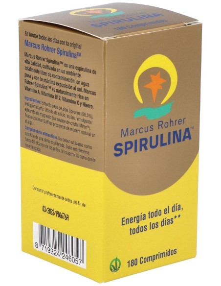 Spirulina 180 Comprimidos Marcus Rohrer Marcus Rohrer