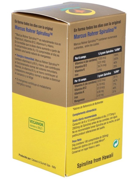 Spirulina 180 Comprimidos Marcus Rohrer Marcus Rohrer