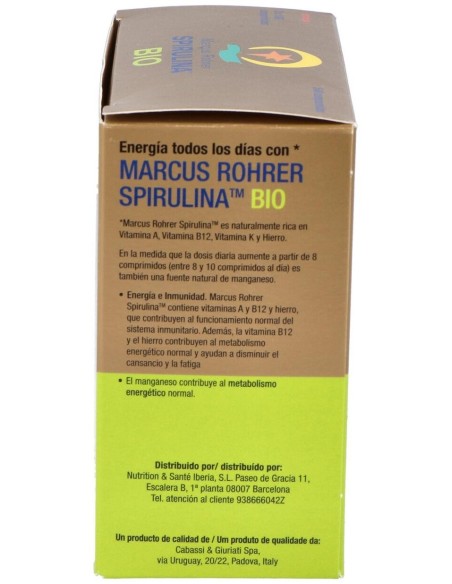 Espirulina Bio Recarga 540 Comprimidos  de Marcus Rohrer