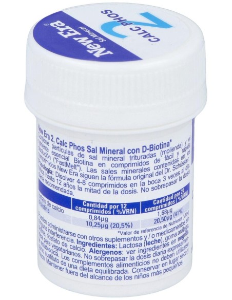 Sal Schussler Nº2 Calcium Phosphoricum 240Comp. de New Era