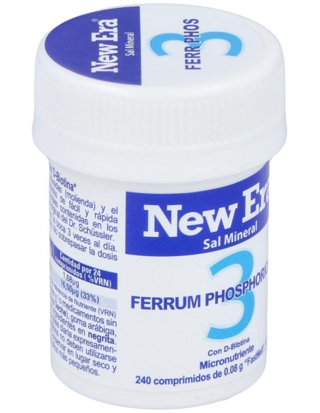 Sal Schussler Nº3 Ferrum Phosphoricum 240Comp. de New Era