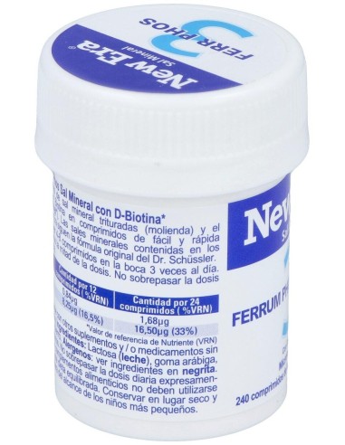 Sal Schussler Nº3 Ferrum Phosphoricum 240Comp. de New Era