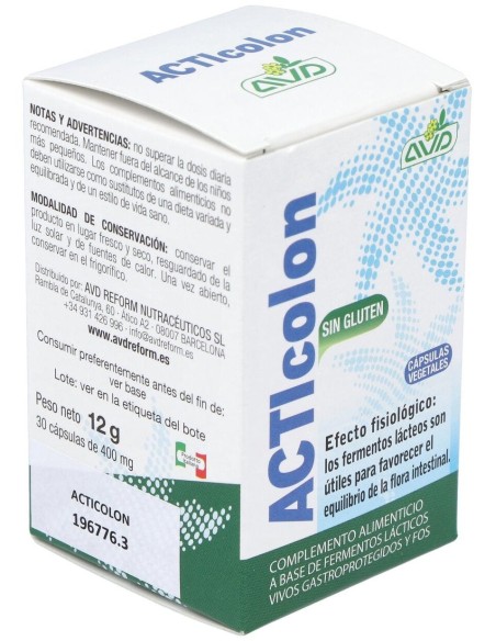 Acticolon 30Cap. de Avd Reform