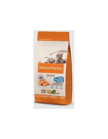 Natures Variety Feline Adult Salmon Norueg 7Kg. de Nature S Variety Vet