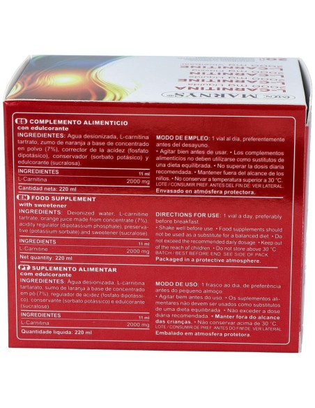 L-Carnitina 2000 Sabor Naranja 20Viales de Marnys