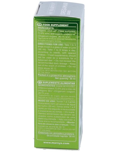 Aceite De Oregano Bio 30Ml. de Marnys
