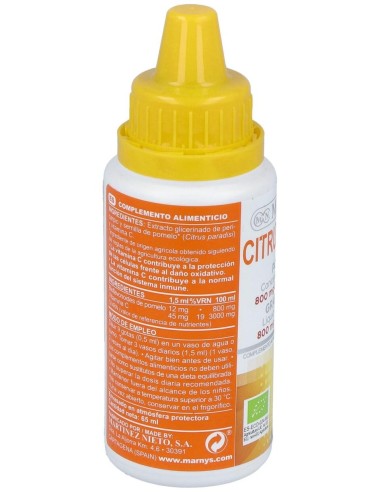 Citrubiomax Extracto De Pomelo Bio 65Ml. de Marnys