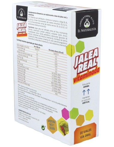 Jalea Real Vitaminada 20Amp. de El Naturalista
