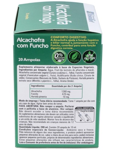 Alcachofa + Hinojo  0% Azucar 20 Amp de Ynsadiet