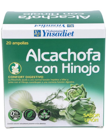 Alcachofa + Hinojo  0% Azucar 20 Amp de Ynsadiet