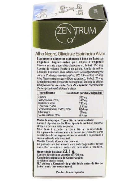 Olivo, Ajo Negro Y Espino 30 Caps. V de Ynsadiet