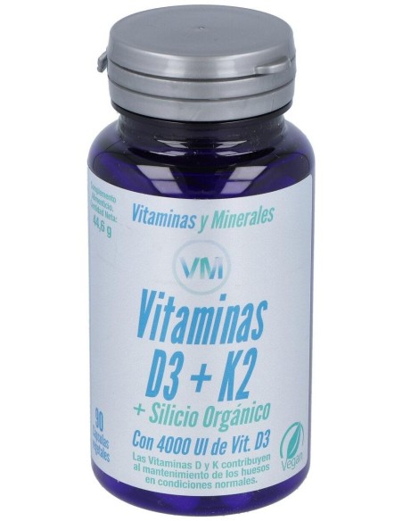 Vitamina D3 + K2 + Silic. Org. 90 Comp de Ynsadiet