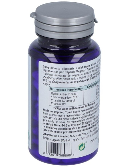 Vitamina D3 + K2 + Silic. Org. 90 Comp de Ynsadiet