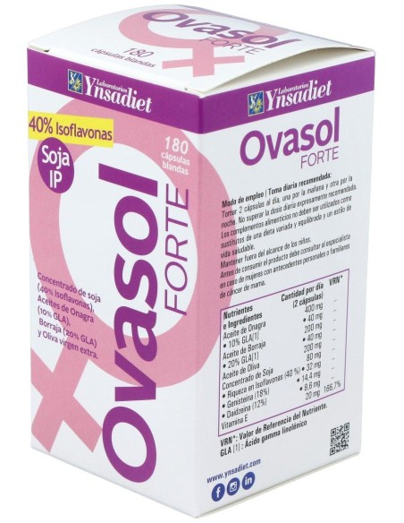 Ovasol Forte 180 Perlas de Ynsadiet