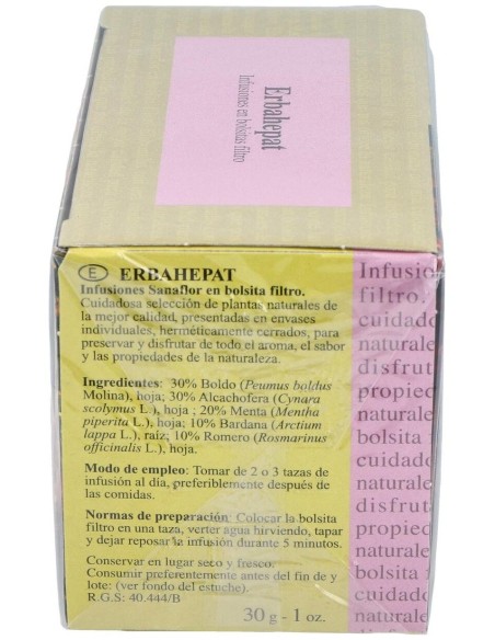 Sanaflor Erbahepat Infusion 20Ud. de Santiveri