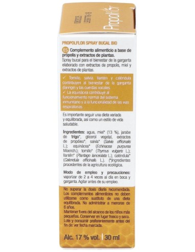 Propolflor Spray 30Ml. Bio de Santiveri