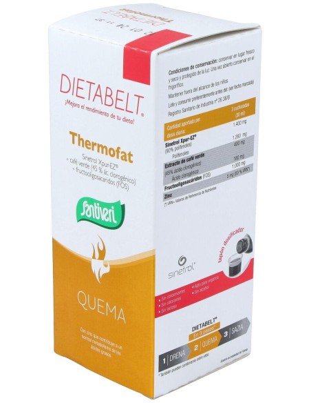 Dietabelt Quema Thermofat 240Ml. de Santiveri