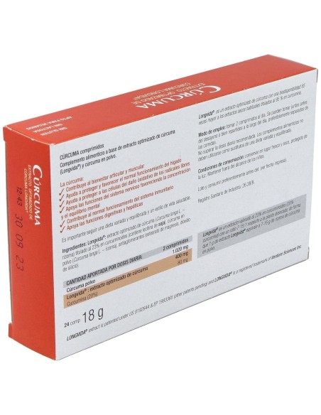 Curcuma 24Comp. de Santiveri