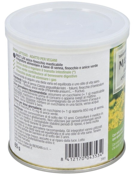 Sanaflor Mast-Lax Gases Anis-Hinojo 65Gr. de Santiveri