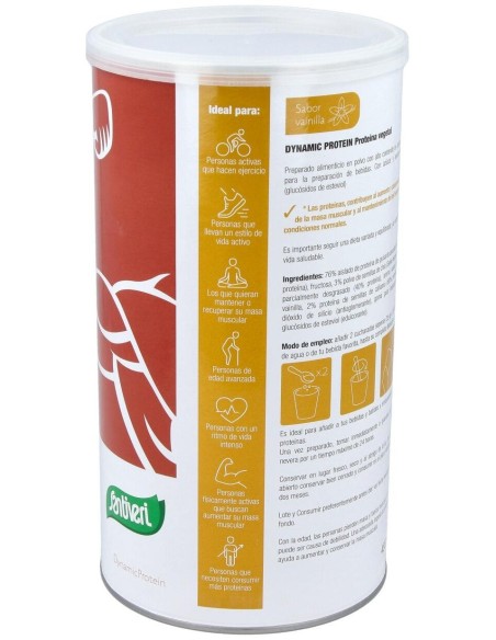 Dynamic Proteina Vegetal Vainilla 455Gr. de Santiveri