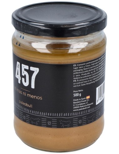 457 Crema De Cacahuete 500Gr. de Paleobull
