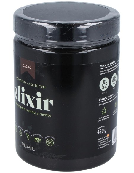 Paleobull Elixir Colageno+Aceitetcm Chocolat 450Gr de Paleobull
