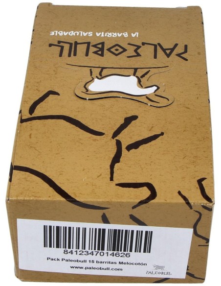 Paleobull Barritas Melocoton Caja 15Ud. de Paleobull