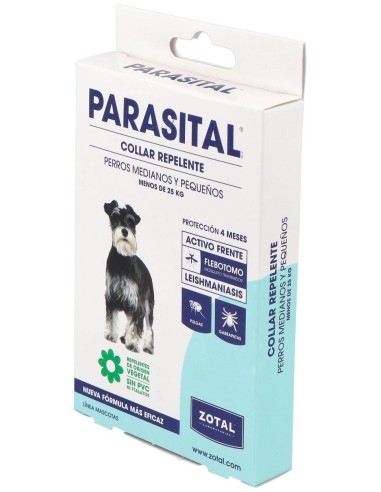 Parasital Collar Antiparasitario Perros Peq/Med de Zotal Vet