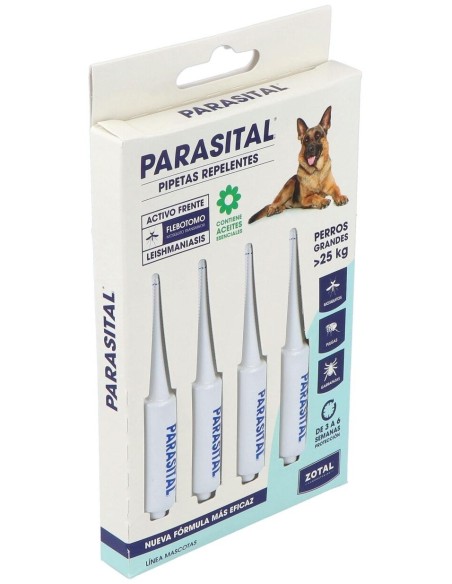 Parasital Pipeta Antiparasitario Perros Grandes de Zotal Vet