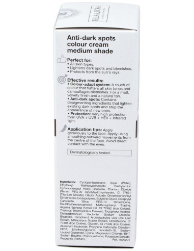 Cc Cream Spf 50+ Tono Medio 30Ml. de Bella Aurora