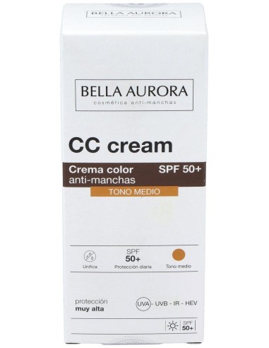 Cc Cream Spf 50+ Tono Medio 30Ml. de Bella Aurora