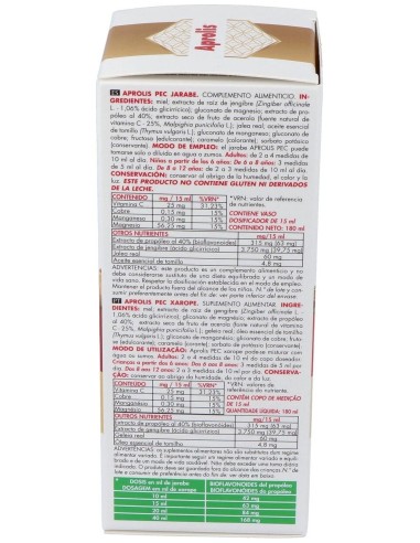 Aprolis Pec Pectoral Jarabe 180Ml. de Aprolis