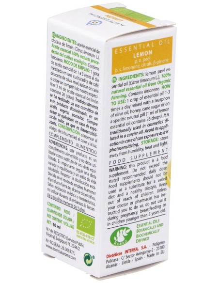 Aceite Esencial Limon Bio 10 Ml # de Esential Aroms