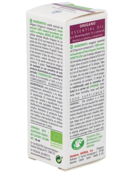 Oregano Aceite Esencial Bio 10Ml. de Esential Aroms