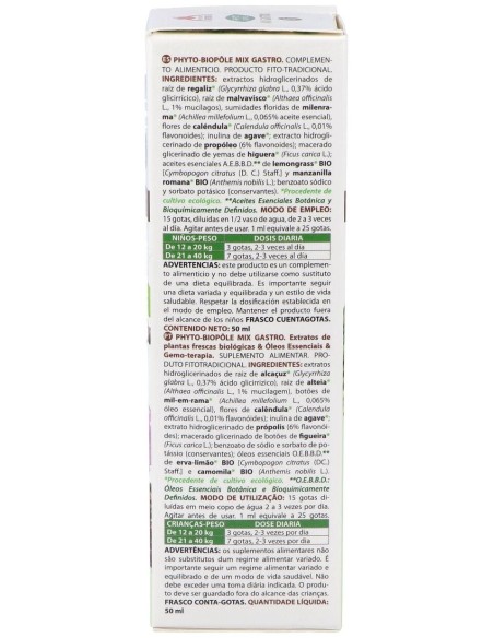 Phyto-Bipole Mix-Gastro (Digestion) 50Ml. de Phytobiopole