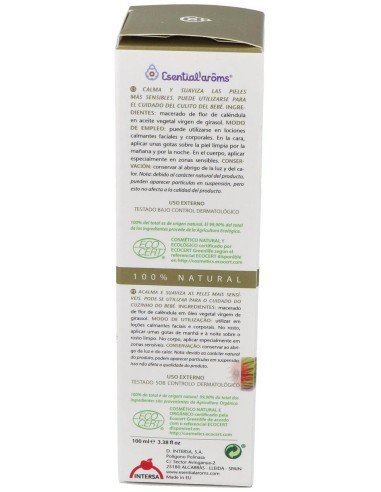 Calendula Extracto Lipidico Bio 100Ml. de Esential Aroms