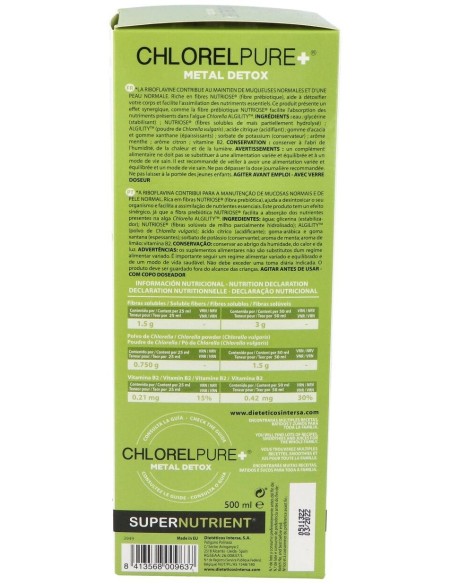 Chlorelpure+ 500 Ml de Intersa