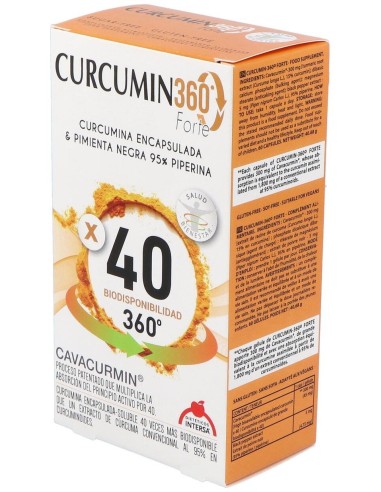 Curcumin 360º Forte 60 Capsulas de Intersa