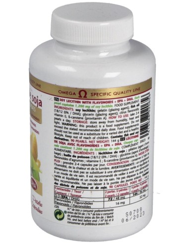 Lecitina De Soja Con Flavonoides 1200Mg.90Perlas de Intersa