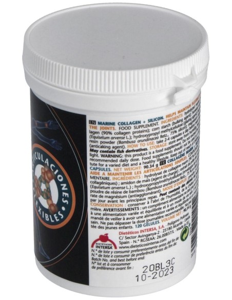 Colageno Marino+Silicio 120 Cap. de Intersa