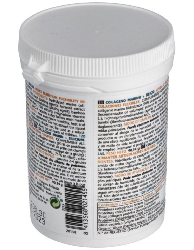 Colageno Marino+Silicio 120 Cap. de Intersa