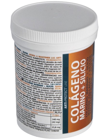 Colageno Marino+Silicio 120 Cap. de Intersa